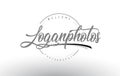 Logan Personal Photography Logo Design with Photographer Name.