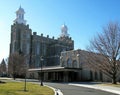 Logan Utah Mormon LDS Temple early spring Royalty Free Stock Photo