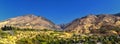 Logan Valley landscape views including Wellsville Mountains, Nibley, Hyrum, Providence and College Ward towns, home of Utah State Royalty Free Stock Photo