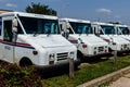 USPS Post Office Mail Trucks. The Post Office is Responsible for Providing Mail Delivery