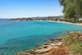 Logaras beach in Paros, Greece Royalty Free Stock Photo