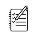 logbook icon isolated on white background