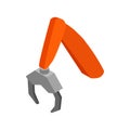 Logger manipulator icon, isometric 3d style