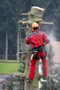Logger at work Royalty Free Stock Photo