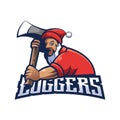 Loggers emblem Royalty Free Stock Photo