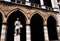 Giotto`s statue in the portico of the Loggia Amulea, Prato della Valle, Padova, Italy Royalty Free Stock Photo