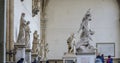 Loggia dei Lanzi in Piazza della Signoria in Florence, Italy Royalty Free Stock Photo