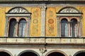 Detail on the Loggia del Consiglio on Piazza dei Signori Verona Italy Royalty Free Stock Photo