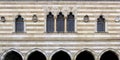 Loggia del Lionello - Venetian gothic style building Royalty Free Stock Photo