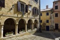 Loggia in Groznjan Royalty Free Stock Photo