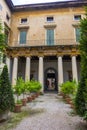 The loggia of Palazzo Valmarana in Vicenza, Veneto, Italy