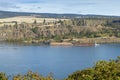 Logging board on the Columbia River Gorge Royalty Free Stock Photo