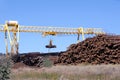 Logging Crane Royalty Free Stock Photo