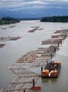 Logging Operation on Water