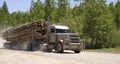 Logging truck Royalty Free Stock Photo