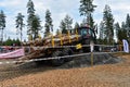 Logging truck in action
