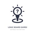 logic board games icon on white background. Simple element illustration from Entertainment concept Royalty Free Stock Photo