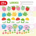 Logic Color Chain Kid Game Printable Worksheet