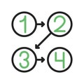 Logic icon vector image.
