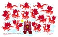 Logic puzzle game for children and adults. Can you find two identical dragons? Page for kids brain teaser book. Task for