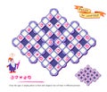 Logic Sudoku puzzle game for children and adults. Draw the signs in empty places so that each diagonal line will have 5 different