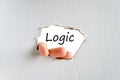 Logic text concept Royalty Free Stock Photo
