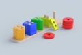 Logic toy for kids. Preschool development of the child