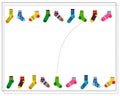 A logical game for children. find a pair for the sock. vector