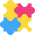 Logical thinking flat vector icon