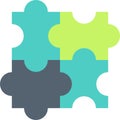Logical thinking flat vector icon