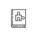 Logics book line icon