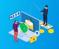 Login into account in email envelope