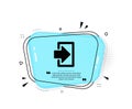Login arrow icon. Sign in. Vector