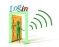 Login and connectivity Royalty Free Stock Photo