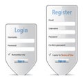 Login form website interface design element Royalty Free Stock Photo