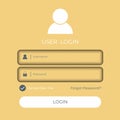 login forms page and Sign In forms design