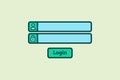 Login icon. icon related to UI elements. suitable for web site, app, user interfaces,element, printable etc. flat line icon style Royalty Free Stock Photo