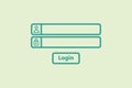 Login icon. icon related to UI elements. suitable for web site, app, user interfaces,element, printable etc. line icon style. Royalty Free Stock Photo