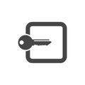 Login icon, Secure access button Royalty Free Stock Photo