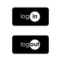 Login Icon in text style.