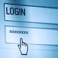 Login password Royalty Free Stock Photo