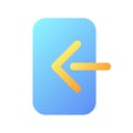 Login pixel perfect flat gradient color ui icon