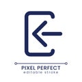 Login pixel perfect linear ui icon