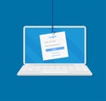 Login and Register Form with Blue Theme for Desktop Application or Website Royalty Free Stock Photo