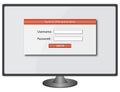 Login screen Royalty Free Stock Photo