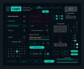 Login UI elements kit Royalty Free Stock Photo
