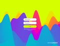 Login user interface. Modern screen design for mobile app and web design. Gradient background. Website element. Royalty Free Stock Photo