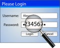 Login window