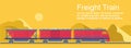 Logistic banner with train