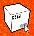 Logistic box icon Royalty Free Stock Photo